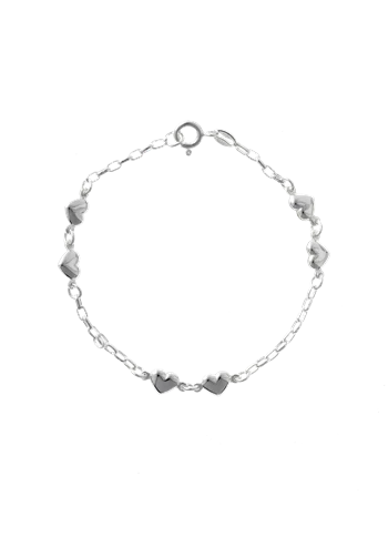 Armbånd barn hjerter 16cm