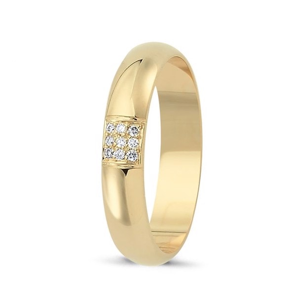 Nuran Love Sweet Love guld Damering med 9 stk diamanter Wesselton SI