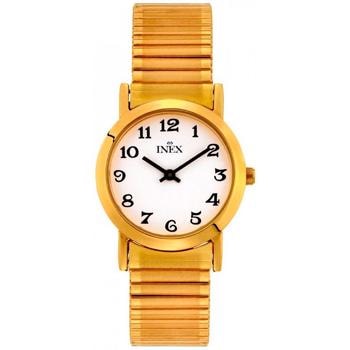 Classic Forgyldt stål batteridrevet quartz Dame ur fra Inex, A12005-1D0A