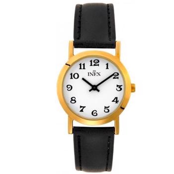 Classic Forgyldt stål batteridrevet quartz Dame ur fra Inex, A12005D0A