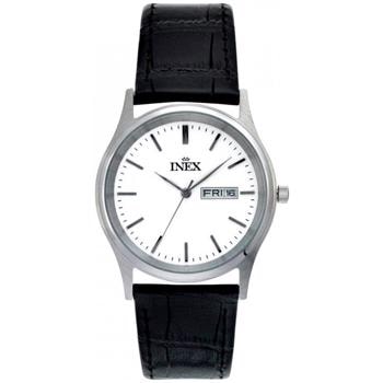 Classic Rustfri stål batteridrevet quartz Herre ur fra Inex, A12124-1S0I
