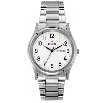 Classic Rustfri stål batteridrevet quartz Herre ur fra Inex, A12124S0A