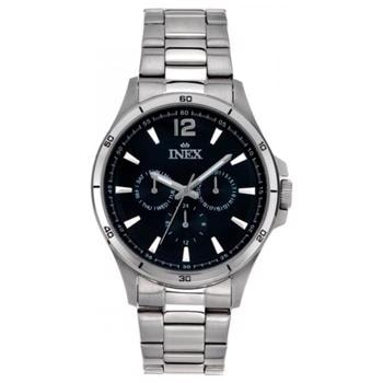 Classic Rustfri stål batteridrevet quartz Herre ur fra Inex, A12148S5I