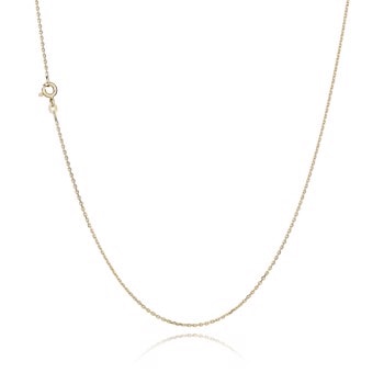 8 kt Anker Facet Guld halskæde, 42 cm og 1,3 mm(Tråd 0,40)