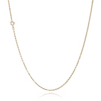 14 kt Anker Facet Guld halskæde fra BNH, 42 cm og 1,4 mm