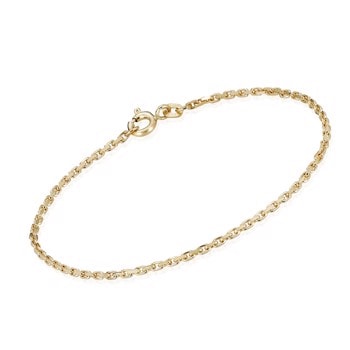 14 kt Anker Facet Guld armbånd fra BNH, 18½ cm og 1,8 mm