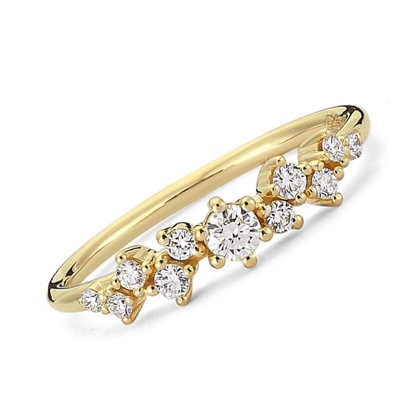 14 kt rødguld TWINKLE ring med 0,26 ct. brillianter Wesselton SI