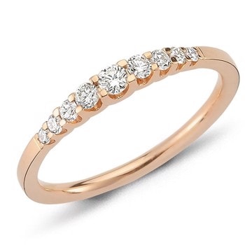 0,24 ct - EMPIRE ring i 14 karat rosaguld