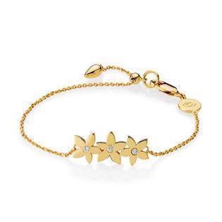 Izabel Camille Sterling sølv Armbånd, Daisy med forgyldt overflade, model A3087gs