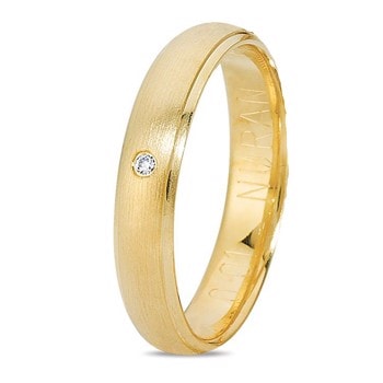 Nuran Our Love 8 karat guld Damering med 1 x 0,01 ct stk Brillant