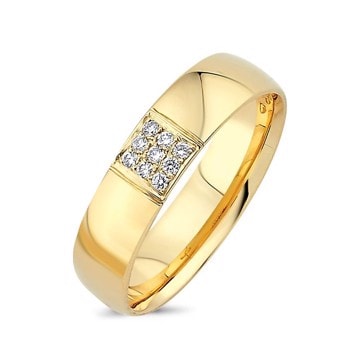 Nuran LOVE dame vielsesring i guld
