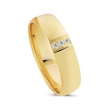 Nuran Love 8 karat guld Damering med 0,03 ct diamanter Wesselton VS i flot brillant slib