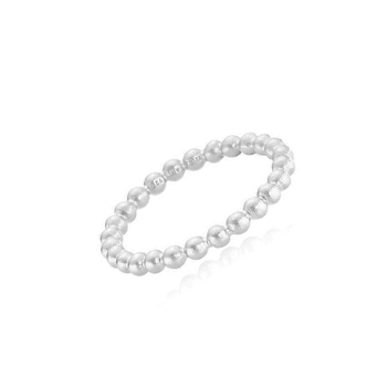Izabel Camille bubbles mat hvidt sølv fingerring
