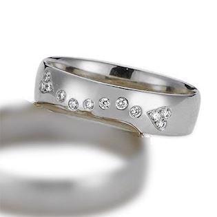 Model A4077-14H-DAME, hvid guld hos Guldsmykket.dk