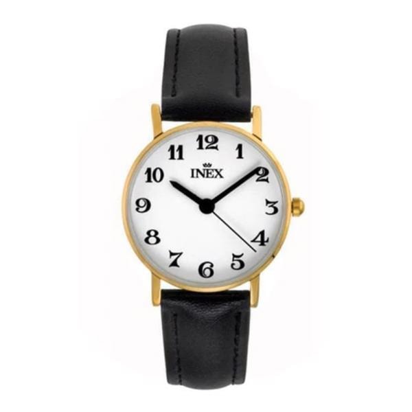 Classic Forgyldt stål batteridrevet quartz Dame ur fra Inex, A56534D0A