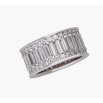 18 kt hvidguld Poesia fingerrring med ca 7,03 ct Top Wesselton SI & VS