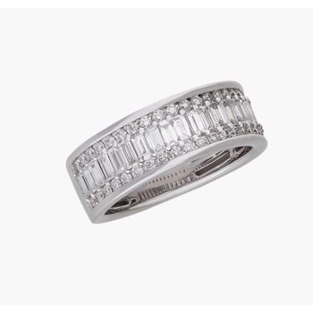 18 kt hvidguld Poesia fingerrring med ca 1,26 ct Top Wesselton SI & VS