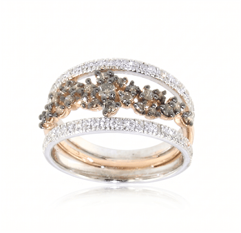 18 kt hvid/rosagulds Margherita Ring med 1,23 ct Top Wesselton / VVS