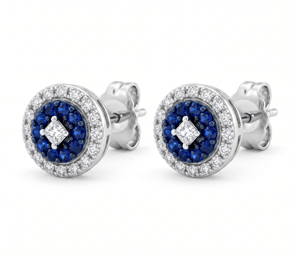18 kt hvidgulds Margherita Øreringe med 0,24 ct & 0,40 ct Top Wesselton / VVS