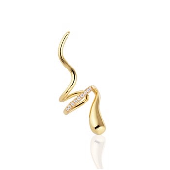 Alura GRACE Ear cuff 04 i forgyldt sølv (1 stk)