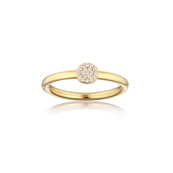 Alura Grace ring 02, 18 kt. forgyldt hos Guldsmykket.dk