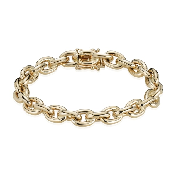 14 kt Rund Anker Guld armbånd fra BNH, 8,3 mm bred (tråd 2,5 mm) og 18½ cm