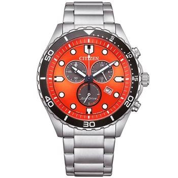 Citizen Ecodrive Chronograph  Stål ECO Drive Quartz Herre ur, model AT2560-84X