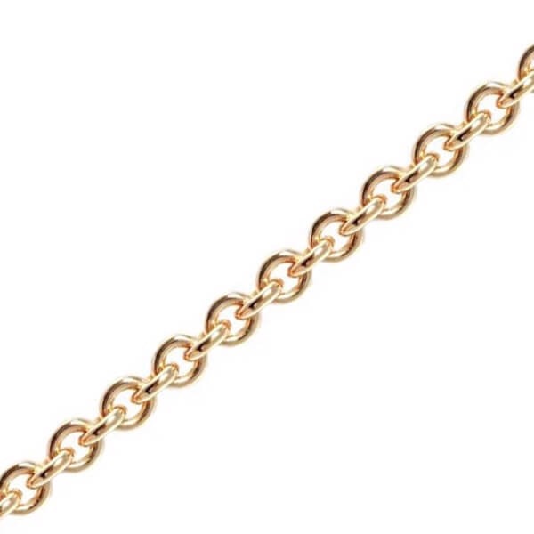 8 kt Rund Anker Guld halskæde 1,2 mm (tråd 0,30)-42-45 cm