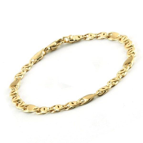 14 kt Italiensk armbånd fra , 4,5 mm og længde 18½ cm