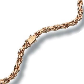 14 karat Night Chain 6,5 mm som halskæde, 40 cm