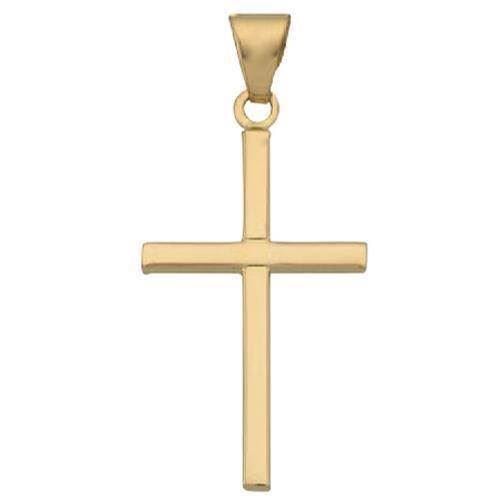 Guldsmykket.dk har dine  BNH 8 kt guld Stolpe kors Stor - 21,5 x 34 mm
