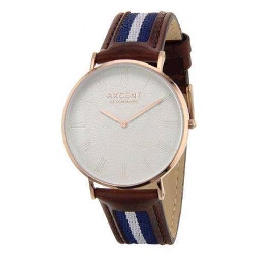 Career rosa forgyldt rustfri stål Quartz Unisex ur fra Axcent of Scandinavia, IX5700R-09