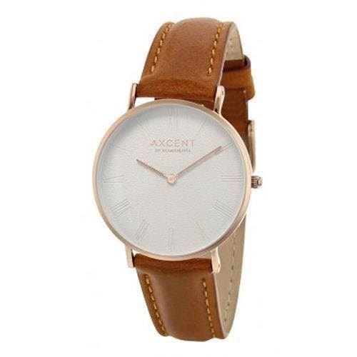 Career rosa forgyldt rustfri stål Quartz Unisex ur fra Axcent of Scandinavia, IX5710R-04