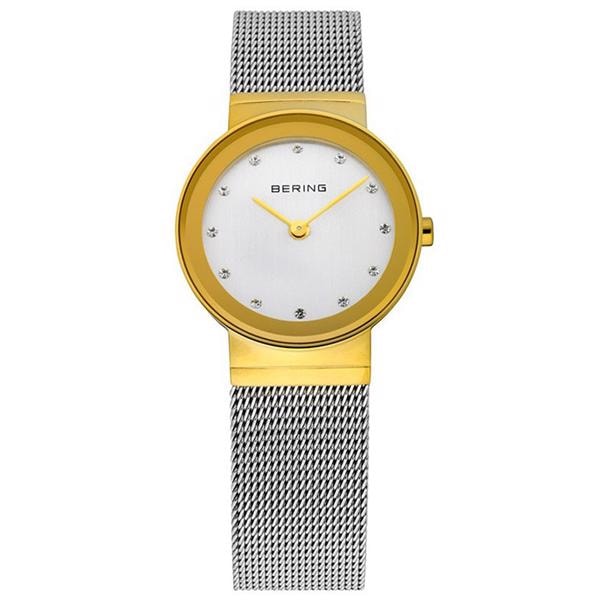 Classic Forgyldt stål Batteridrevet quartz Dame ur fra Bering, 10126-001