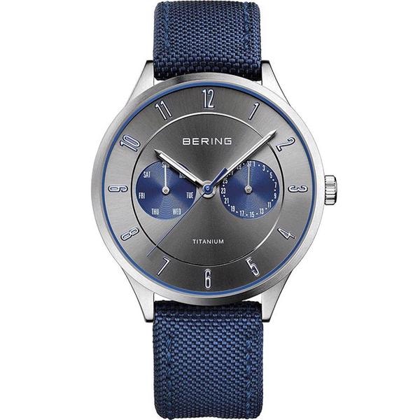 Titanium Titanium Batteridrevet quartz Herre ur fra Bering, 11539-873