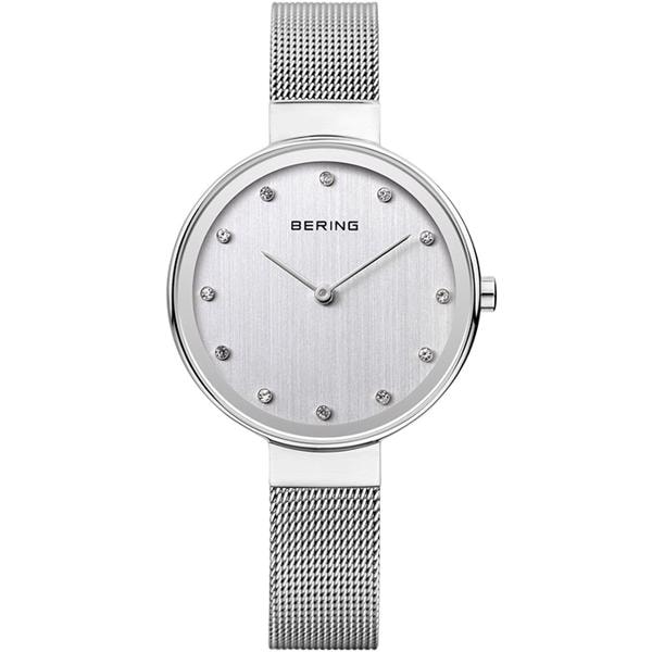 Classic Rustfri stål quartz med to visere Dame ur fra Bering, 12034-000