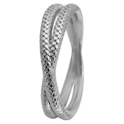 Model 1.11.A-51, dobbelt slange ring hos Guldsmykket.dk