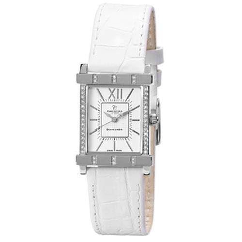Christina Watches dameur med 0,10 carat diamanter, 143-2SWW