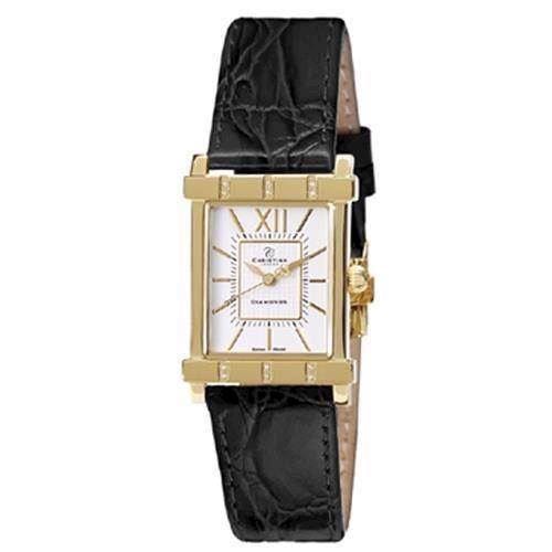 Christina Watches forgyldt dameur med 0,10 carat diamanter, 143-GWBL