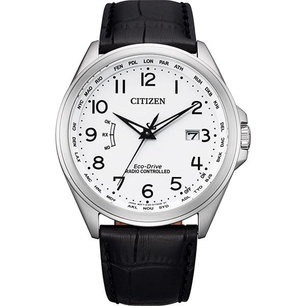 Eco-Drive Radio Controlled Rustfri stål Solar Quartz Herre ur fra Citizen, CB0250-17A
