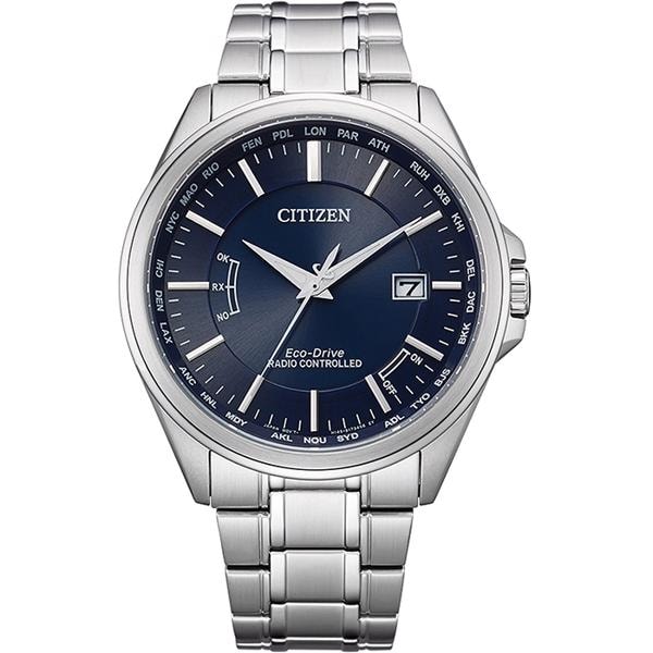 Eco-Drive Radio Controlled Rustfri stål Solar Quartz Herre ur fra Citizen, CB0250-84L