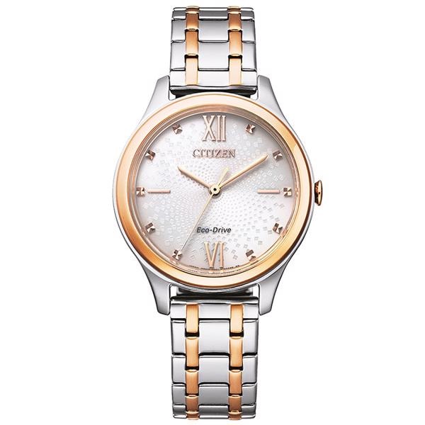 Eco-Drive Tofarvet stål Solar Quartz Dame ur fra Citizen, EM0506-77A