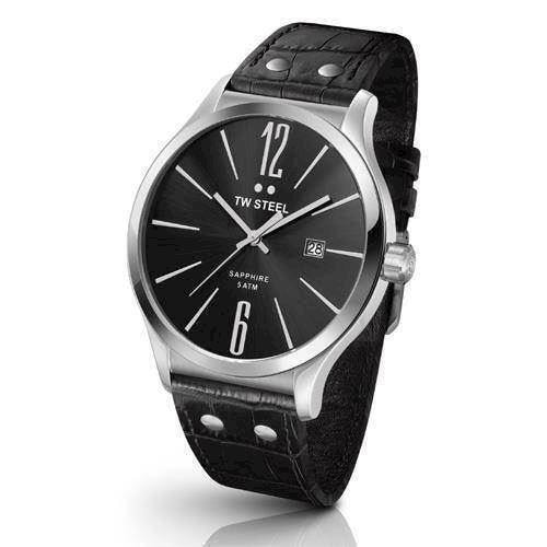 Slim Line 45 mm sort Quartz Herre ur fra TW Steel