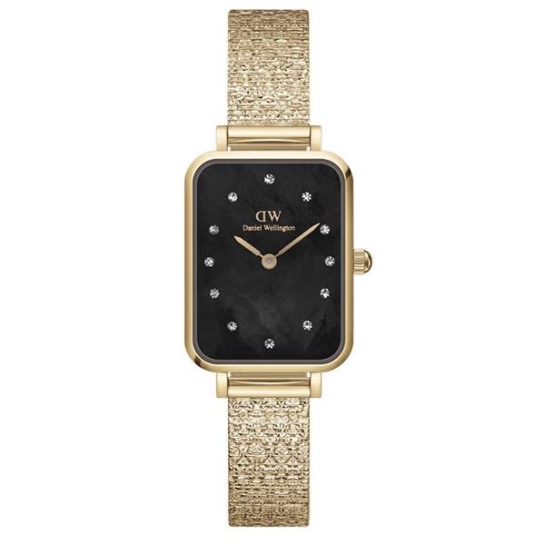 Quadro Lumine Forgyldt stål batteridrevet quartz Dame ur fra Daniel Wellington, ADW00100583