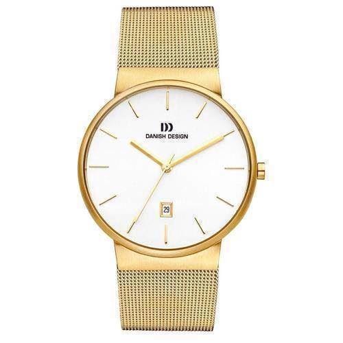 Forgyldt Quartz Herre ur fra Danish Design, IQ05Q971