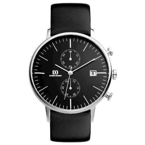 Sølv Quartz med chronograph Herre ur fra Danish Design, IQ13Q975
