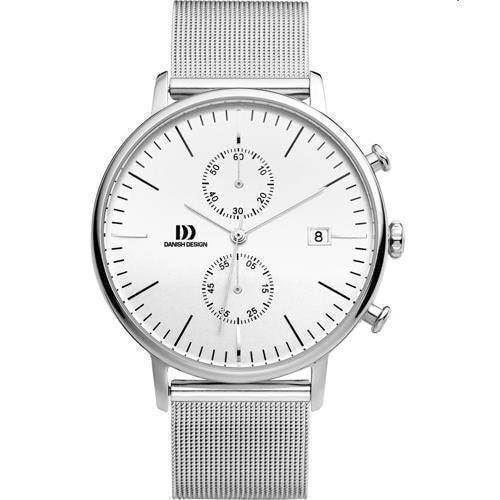 Sølv Quartz med chronograph Herre ur fra Danish Design, IQ62Q975