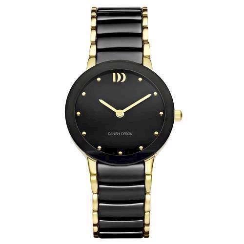 Ceramic Sort Quartz Dame ur fra Danish Design, IV05Q1065