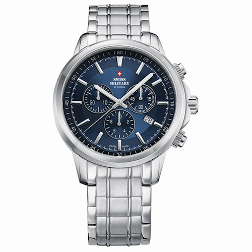 Rustfri stål Ronda quartz cal. 5040.D Herre ur fra Swiss Military, SM34052.03