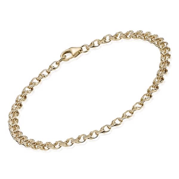 Bismark 14 karat barne armbånd, 3,5 mm - 16 cm
